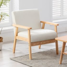 Bahamas 25" Beige Linen Fabric Chair