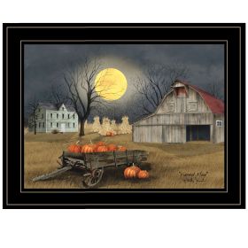 "Harvest Moon" By Billy Jacobs, Ready to Hang Framed Print, Black Frame